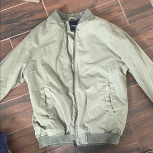 Cedar green bomber jacket. (Large).